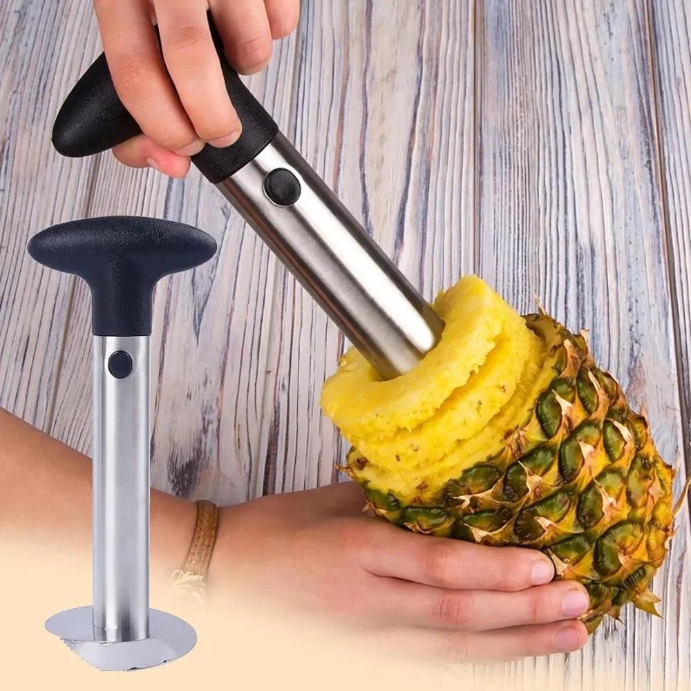 

1pc Pineapple Corer Cutter Stainless Steel Pineapple Corer Pineapple Core Remover Kitchen Tool for Diced Pineapple Rings
