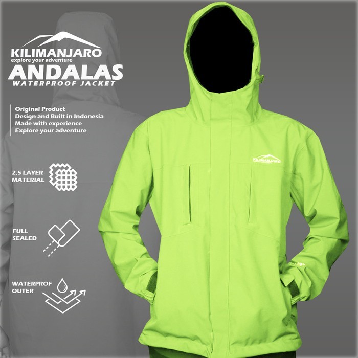 Jaket Gunung Jaket Outdoor Kilimanjaro Andalas Super Hangat - Hijau, L