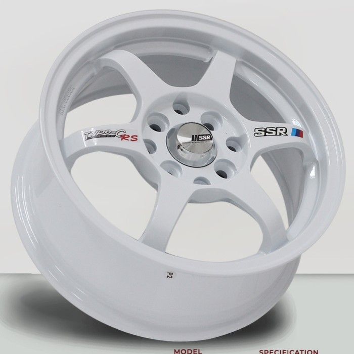 4p VELG SSR Type C 14x5.5 8H 4H 100 / 4H 114.3 et38 White / Putih RING 14 R14 Lebar 5,5 inci Mobil W