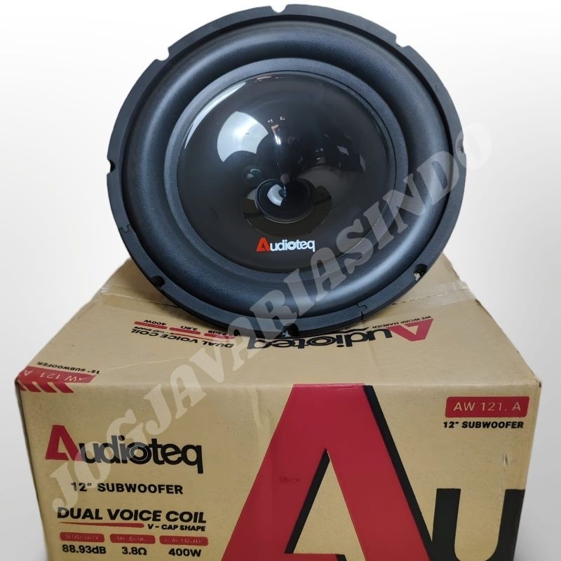 Subwoofer Audioteq 12 Inch Double Coil 400 Watts Magnet Besar