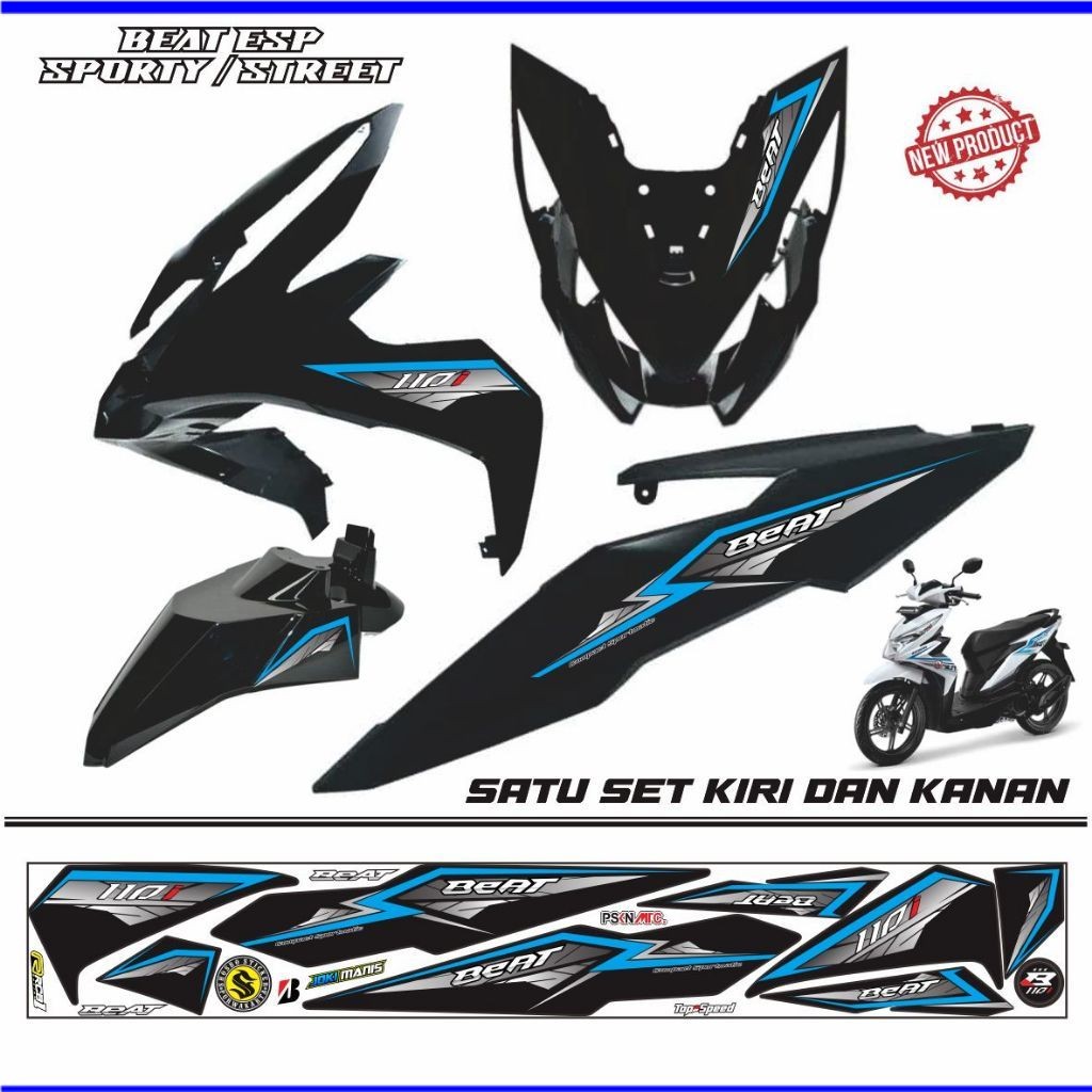 VARIASI MOTOR Striping variasi motor beat esp 2017/ stiker beat street variasi