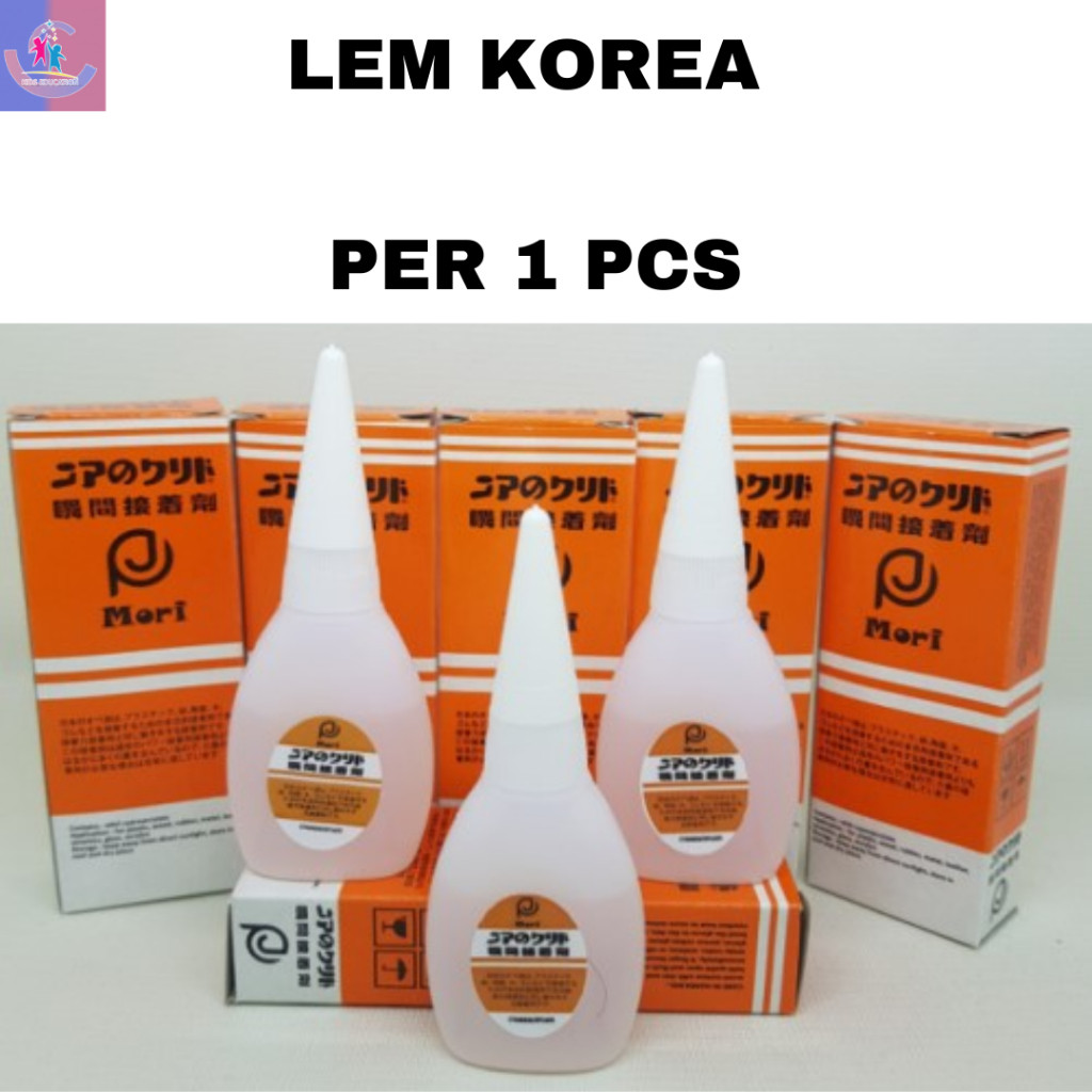

Lem Korea MR super glue lem setan per 1 Pcs / F M