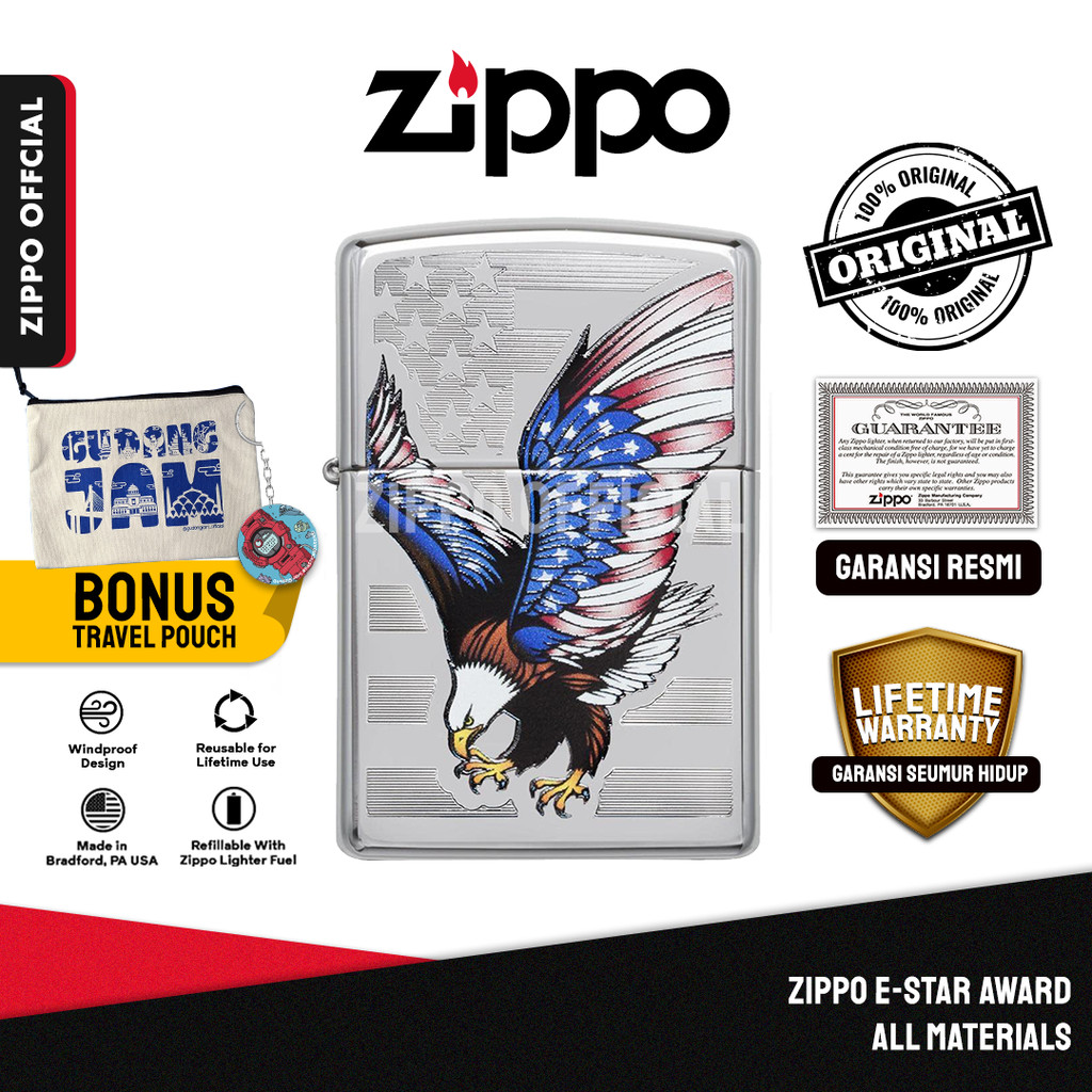 Zippo Zippo E-Star Award 28449 | Garansi Lifetime | Original USA