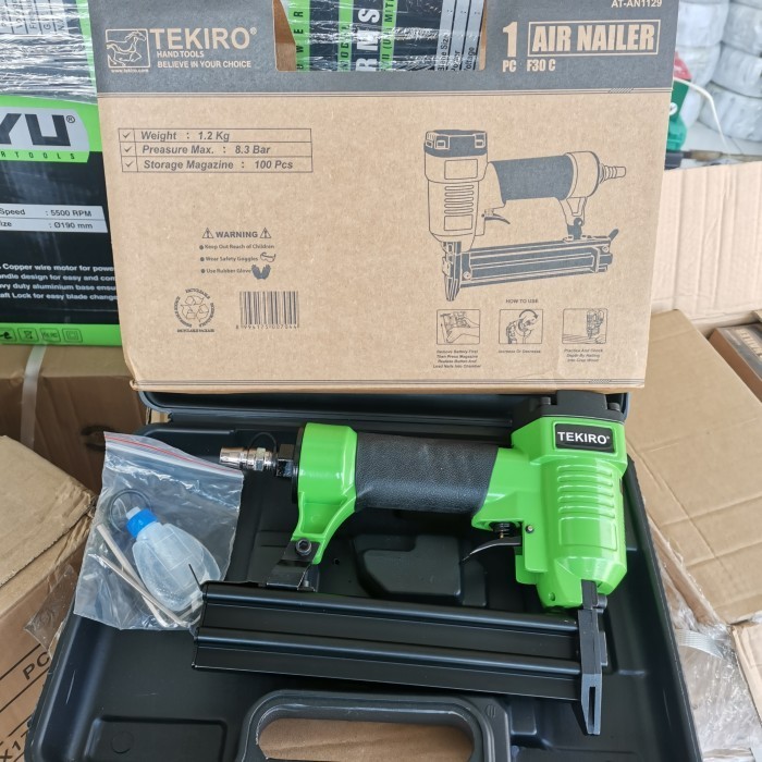Mesin paku tembak F30 TEKIRO Air nailer mesin tembak paku angin