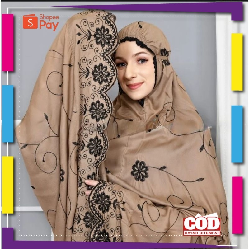 RAMADHAN SALE // Gratis Ongkir Mukena Dewasa Gracella | Mukena Bordir Gracella | Mukena Bordir Terba