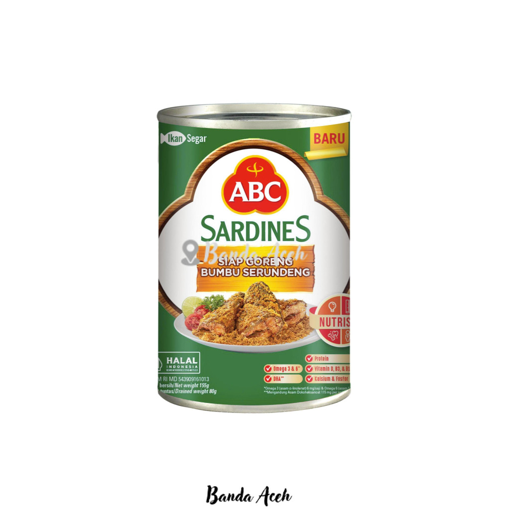 

(Aceh) ABC Sarden Siap Goreng Bumbu Serundeng 155 g