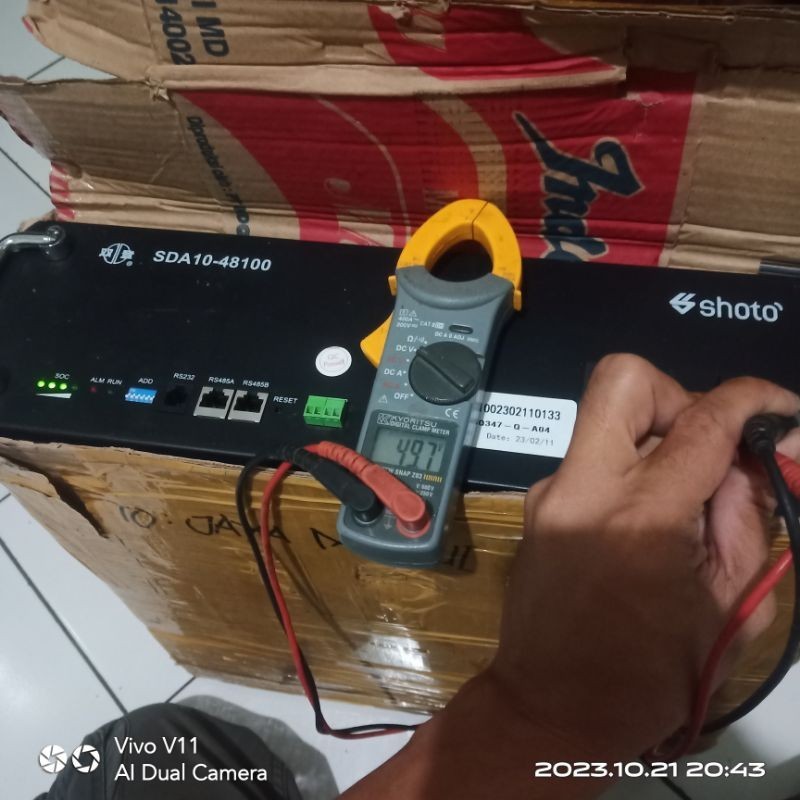 Battery lifepo4 48V 100 Ampere merk shoto