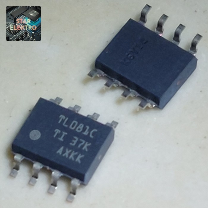 2 Buah 2Pcs TL081C Sop-8 SMD TL081 TL 081C 081 IC JFet Single OpAmp Audio TL081CDR