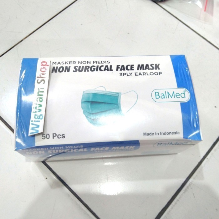 Masker Non Medis Earloop Balmed 1 Dus isi 50 pcs