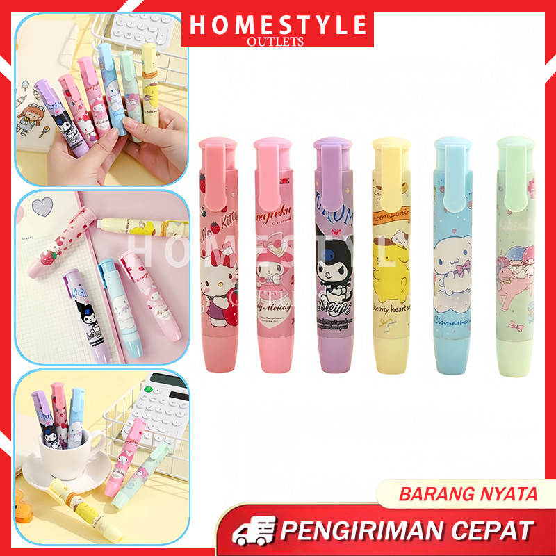 

Penghapus Pensil Mekanik / Karakter Mechanical / Eraser Lucu Hapusan Eraser / Lipstik Retractable / Cute Eraser Korean Style