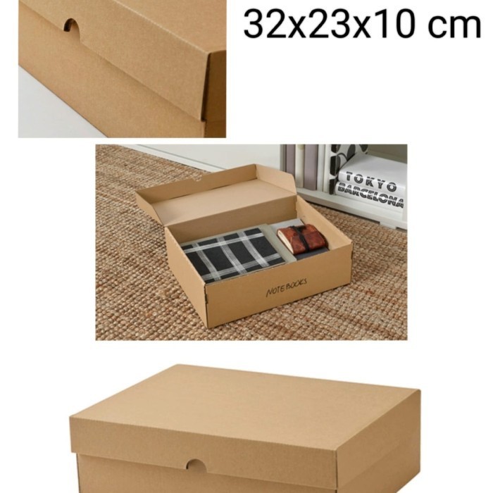 

PROMO!! -File Box Kardus Kotak Arsip Bahan Tebal PAPlS 25x34x26cm - Box File F4