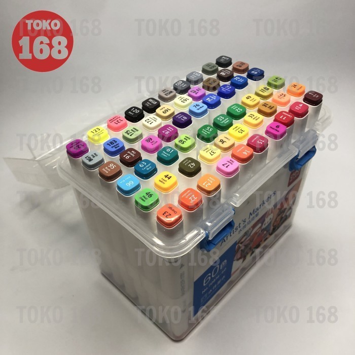 

PROMO!! -Deli Sketch/Water-based Marker/Spidol Sketsa 70816 60 Warna (SET)