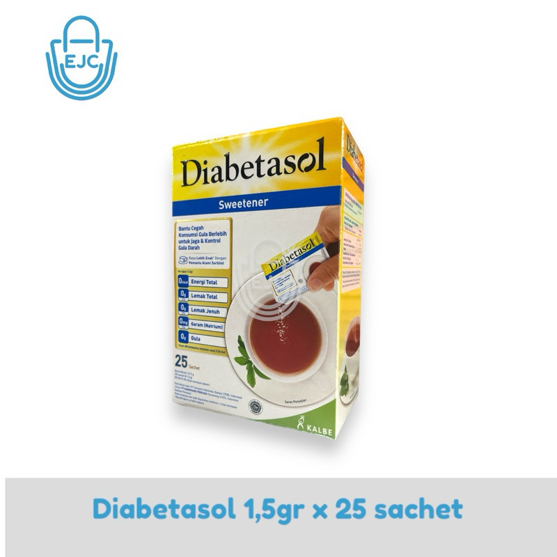 

[EJC] Diabetasol Sweetener Pengganti Gula isi 25pcs x 1,5gr