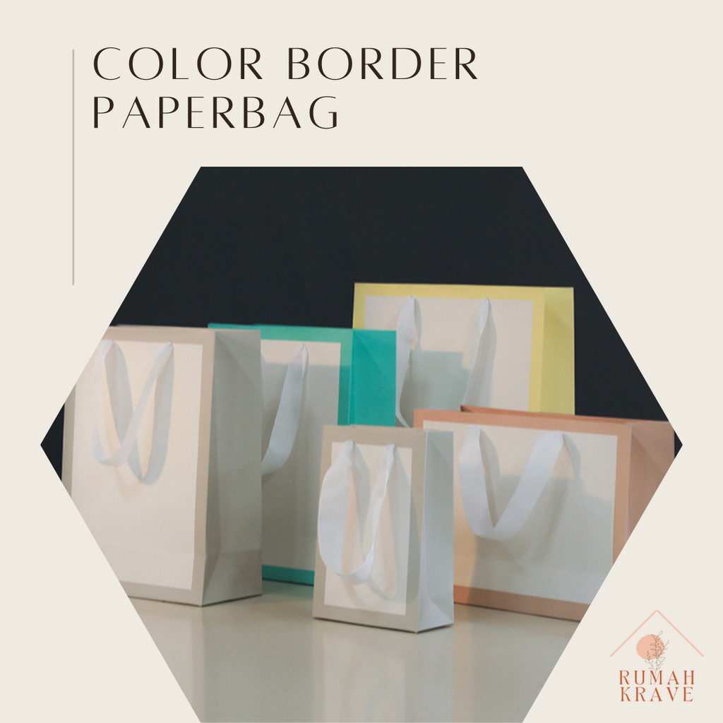 

RUMAH KRAVE - Color Border Paperbag Pastel