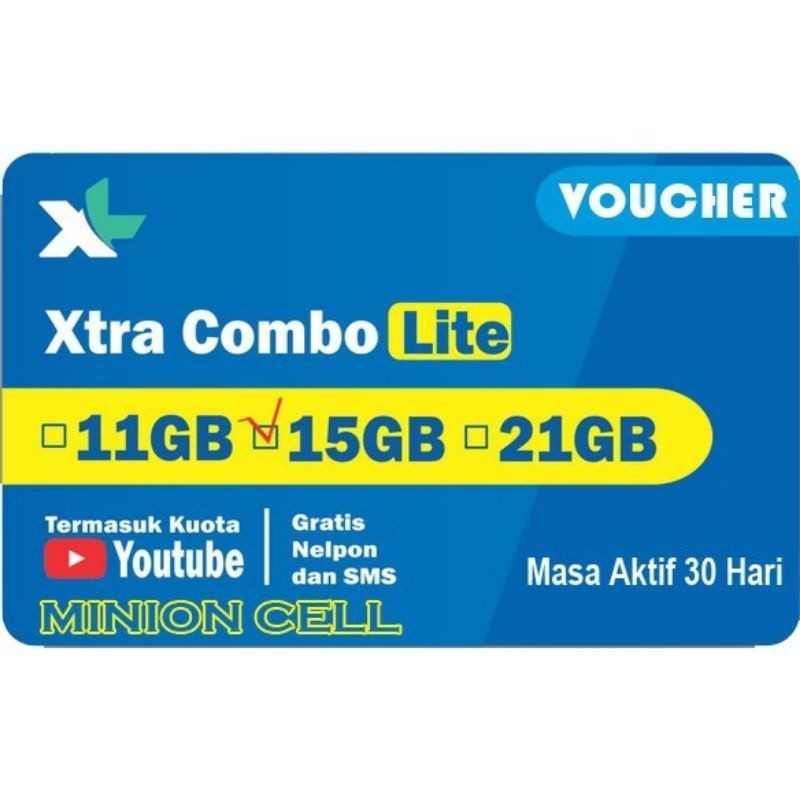 VOUCHER Data Kuota XL 29GB XTRA COMBO FLEX XL