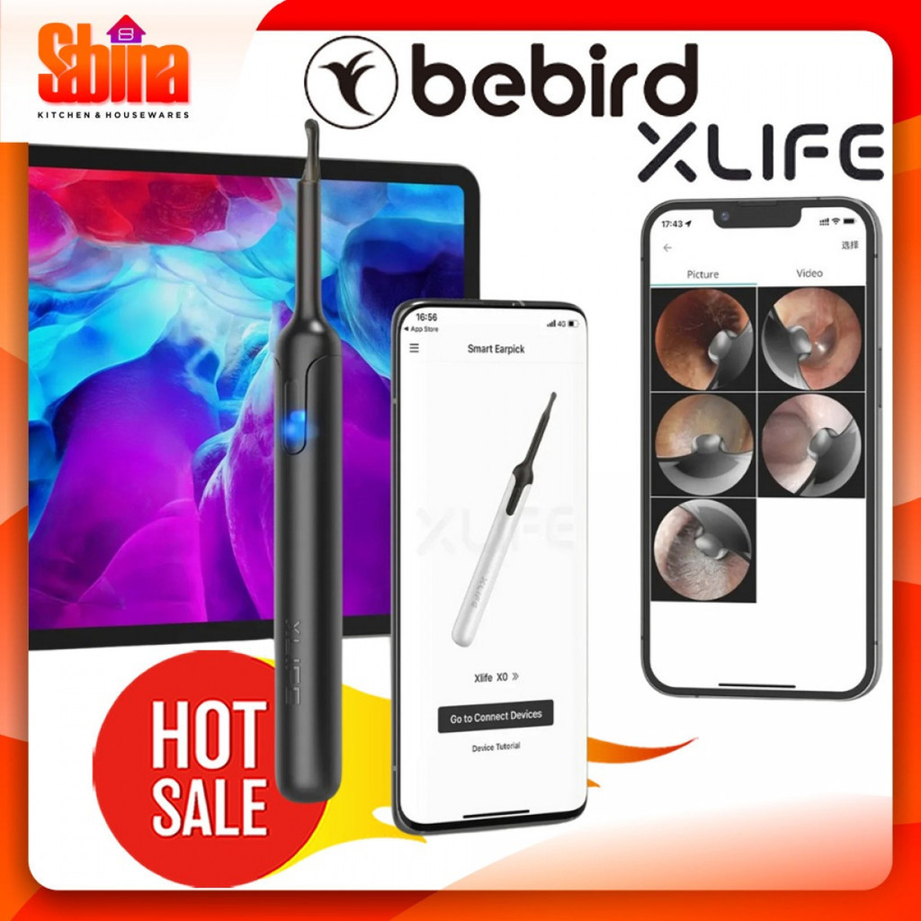 Korek Kuping Pembersih Telinga Kamera Endoskopi Otoskop Wireless TypeC