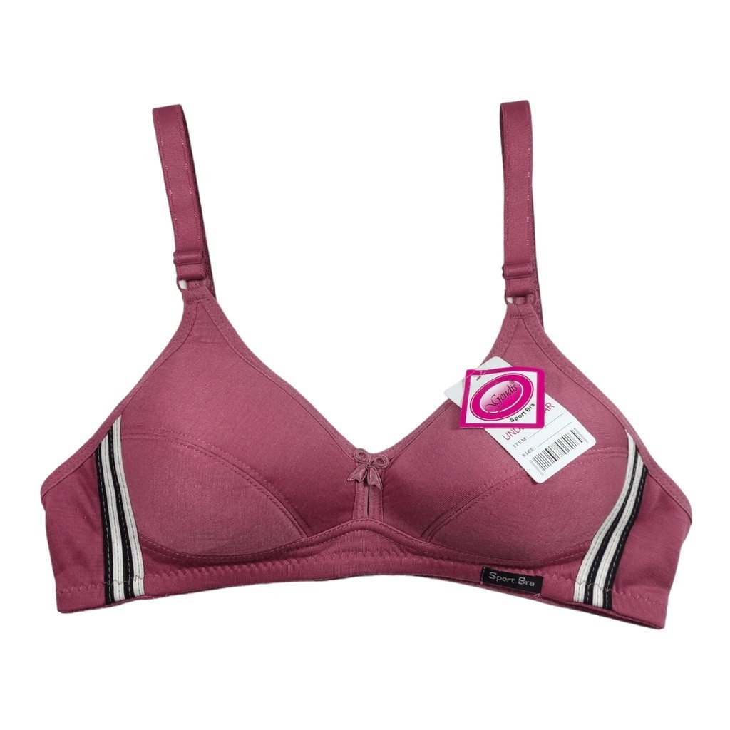 BRA WANITA BH REMAJA DEWASA SPORT BRA BUSA TIPIS PRES TANPA KAWAT 3 PCS - BH LIST
