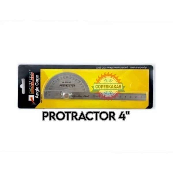 

PROTACTOR 4" - PENGGARIS TUKANG - SIKU BUSUR