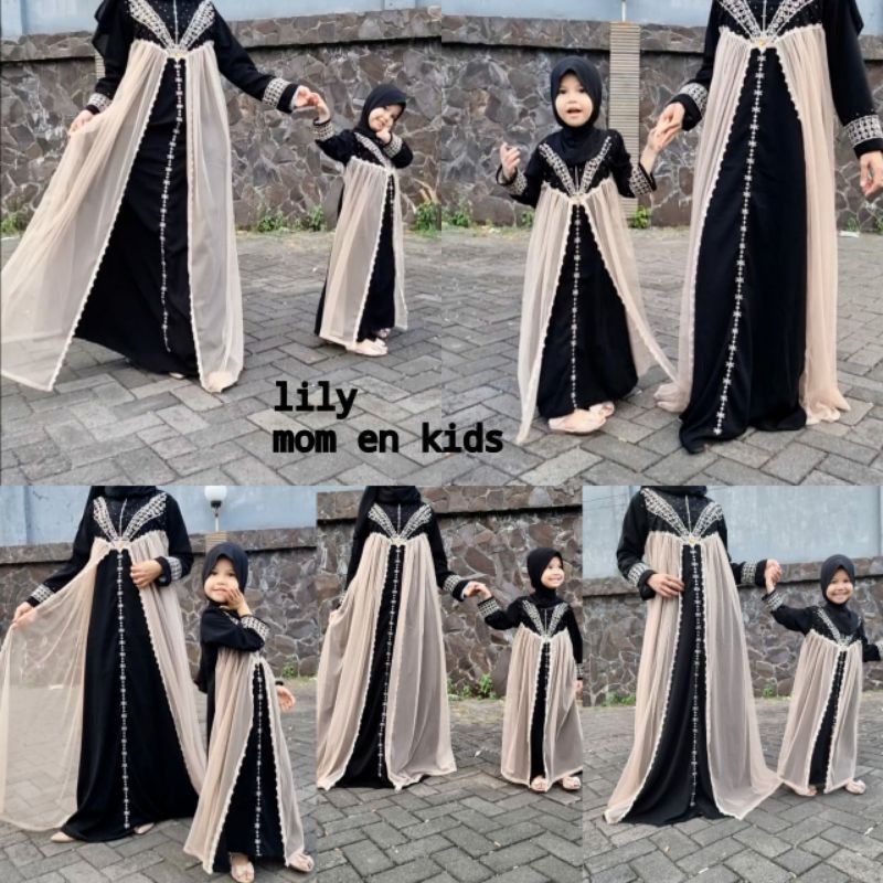 Abaya Gamis Hitam Turkey Polos Bordir Maxi Dress Dubai LyLy
