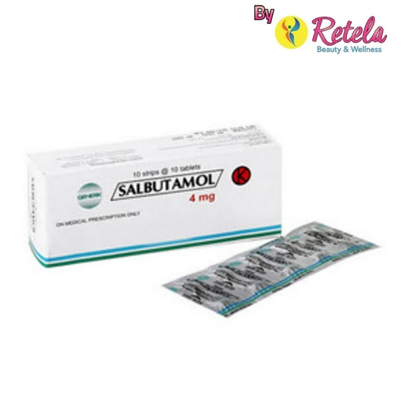 SALBUTAMOL 4MG 1 STRIP 10 TABLET (Gen-KF)