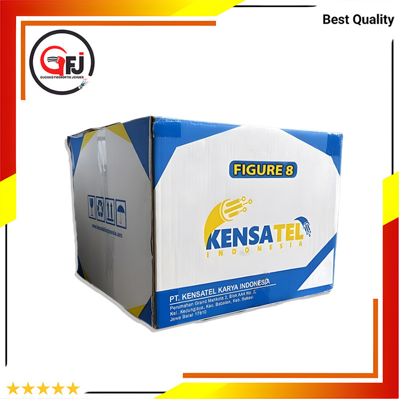 KABEL FIBER OPTIK 2 DAN 4 CORE FIGURE 8 ECO KENSATEL 1000M