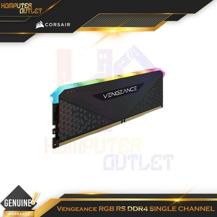 CORSAIR RAM VENGEANCE RGB RS 16GB DDR4 (SINGLE CHANNEL) 3200MHZ MEMORY