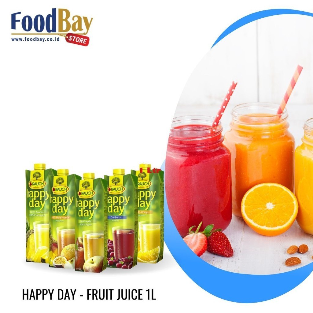 

Ay00! HAPPY DAY Fruit Juice 1L / JUS BUAH 1 Liter