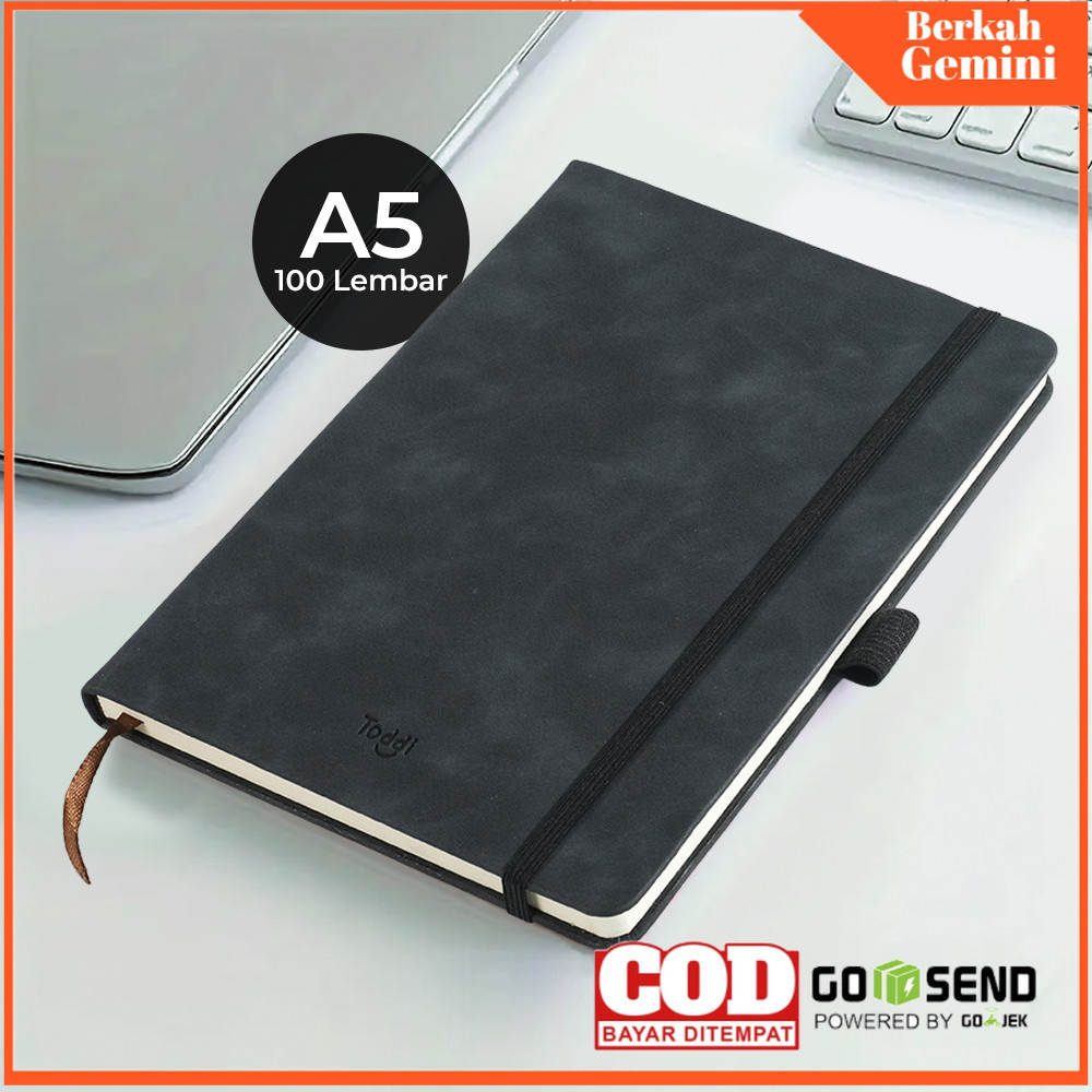 

TaffHOME Toddi Buku Catatan Harian Notebook with Pen Holder A5 - LXY0133 - Black - 7ROTOJBK