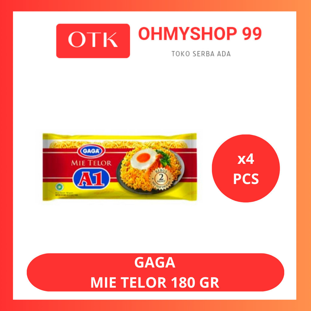 

Mie Gaga Mie Telor A1 4x180gr