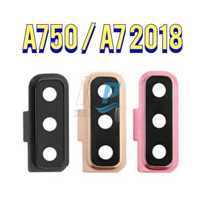KACA KAMERA LENSA KAMERA BELAKANG SAMSUNG A750 / A7 2018 ORIGINAL