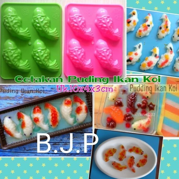 Cetakan ikan Koi Kecil / agar / puding / kue