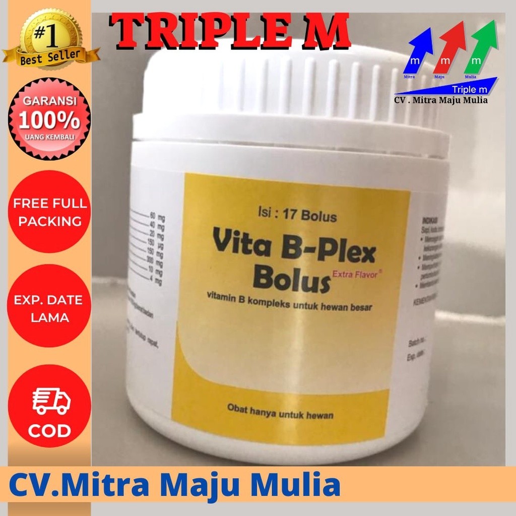 VITA B PLEX BOLUS Vita B-Plex Bolus, Vita BPlex Bolus MEDION Tingkatkan Nafsu Makan Pertumbuhan