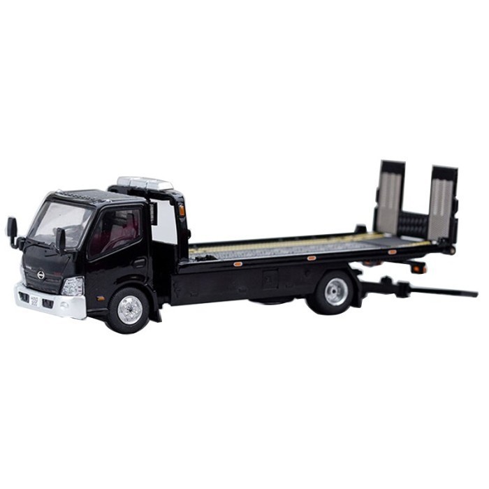 Vincent Gaincorp Product GCD 1:64 Hino 300 Flatbed Tow Truck - Black