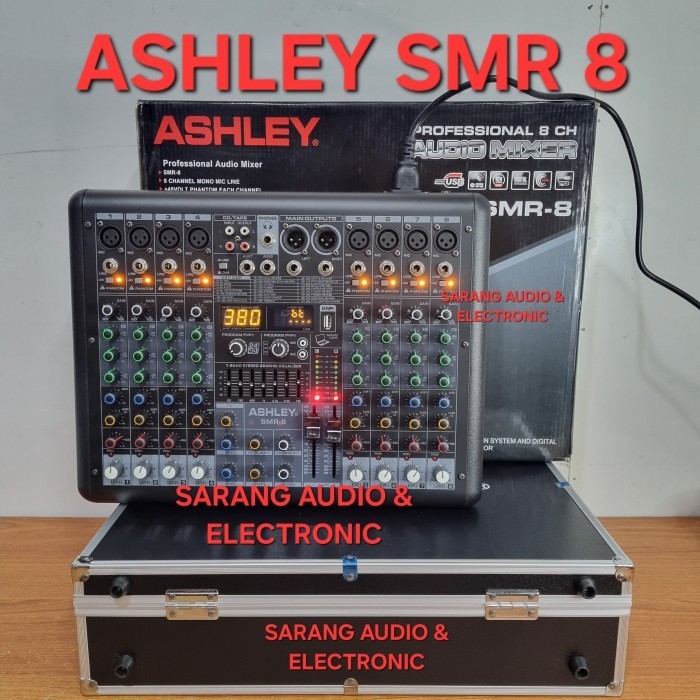 Mixer audio ashley SMR 8 original 8 channel SMR8 SMR-8 380dsp