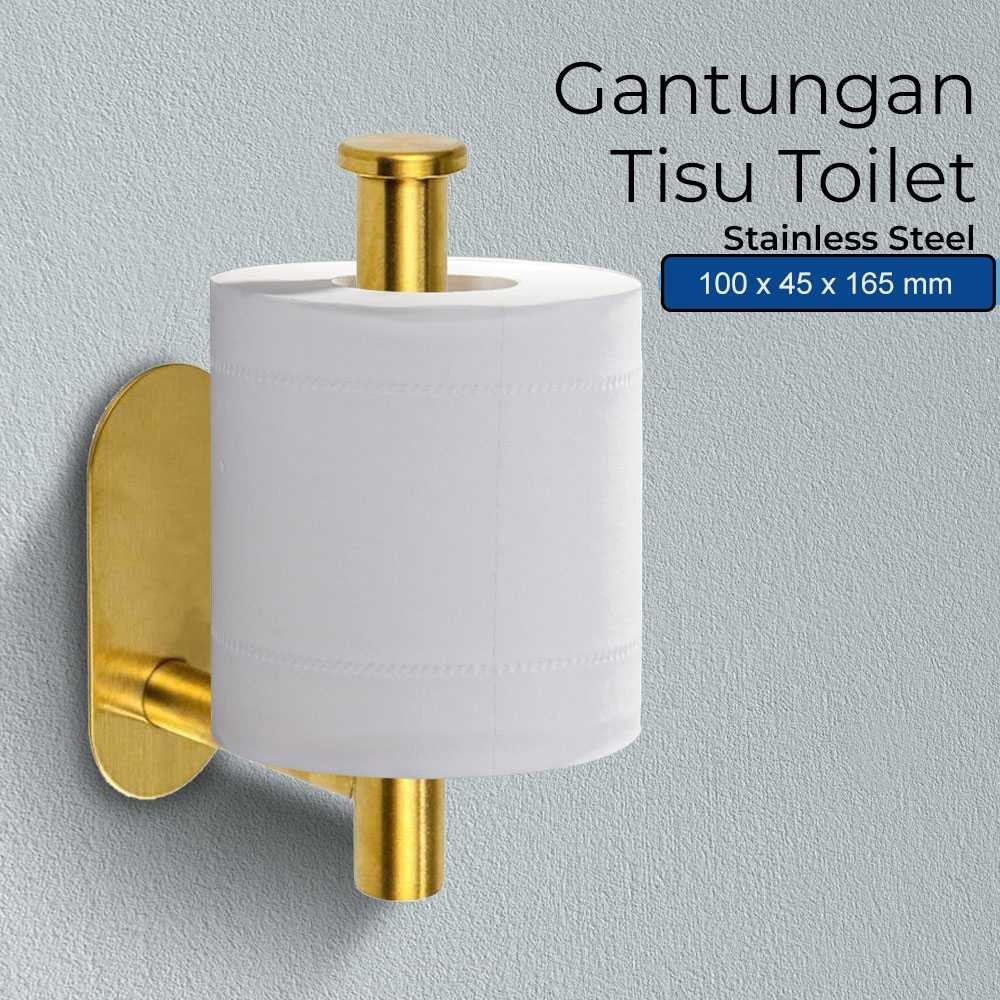 APEN Gantungan Tempat Tisu Toilet Paper Holder Stainless Steel Barang Grosir Unik Murah Lucu - H225