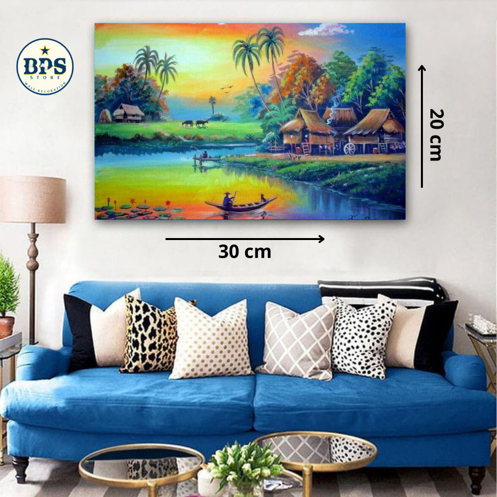 HIASAN DINDING PEMANDANGAN - POSTER KAYU PEMANDANGAN  - FOTO PEMANDANGAN - FOTO LUKISAN - DEKORASI R