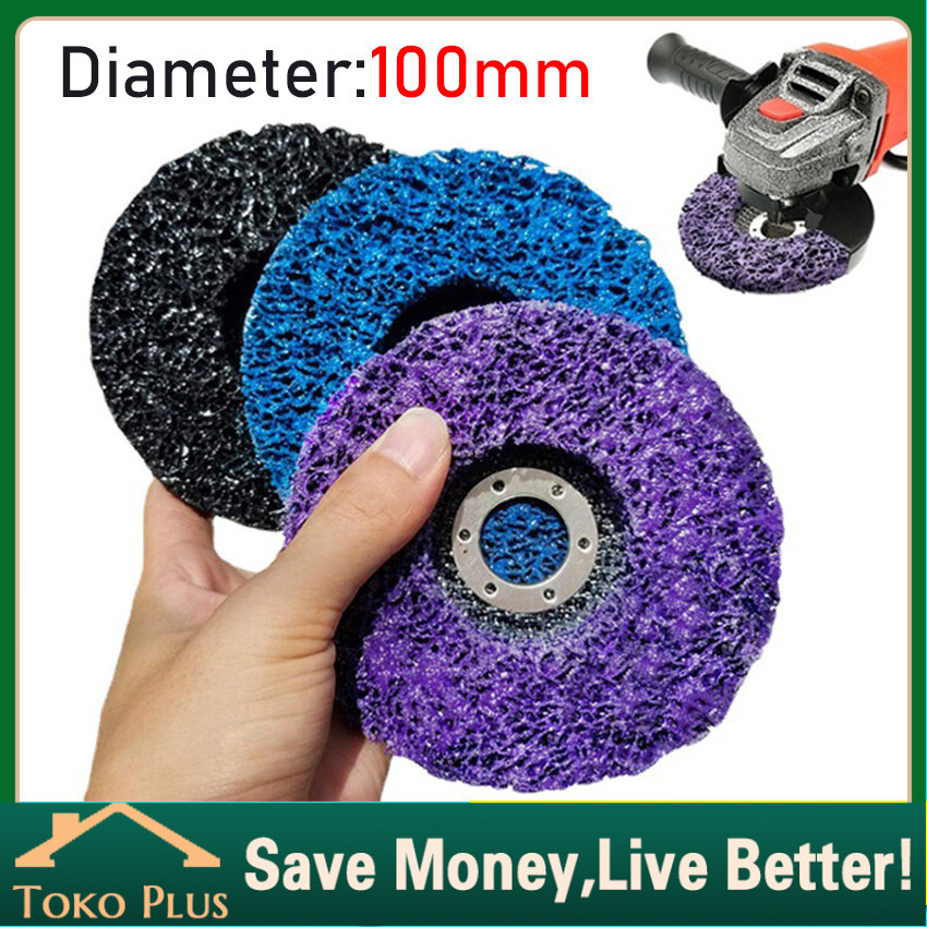 Mata BATU Gerinda Amplas Perontok Karat Cat 4" Inch Clean N Strip Disc Amplas Perontok Cat Karat Mat