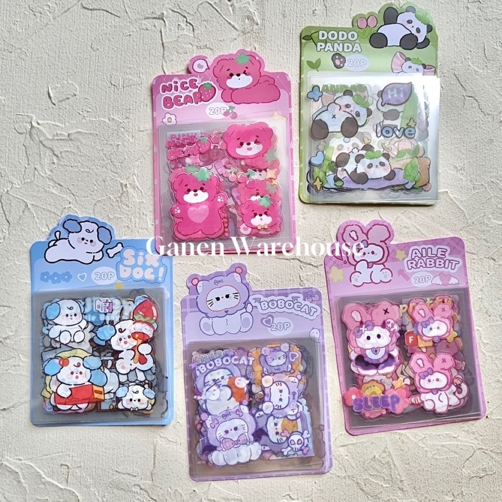 

[GW] Pet Sticker 20 Lembar Stiker Kartun