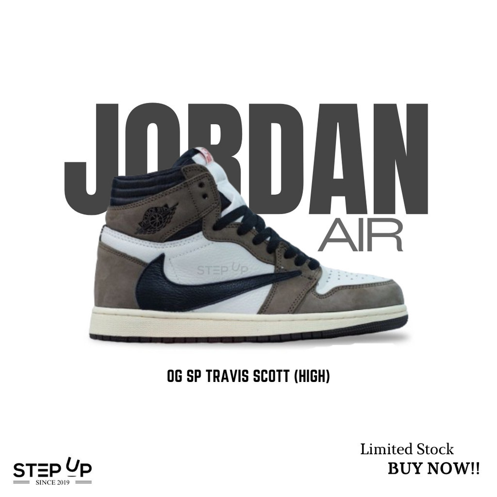 Sneakers Nike Air Jordan 1 Retro High OG SP Travis Scott PK GOD 100% BNIB