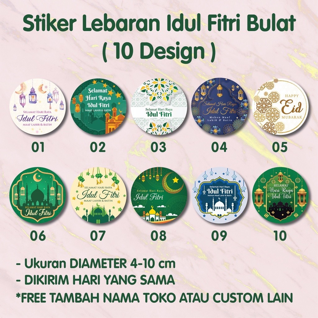 

TERMURAH !!! Stiker Idul Fitri 2024 Lebaran Bulat Ekonomis | Stiker Hampers | Stiker Toples | Stiker Eid Mubarak cetakonlineplg