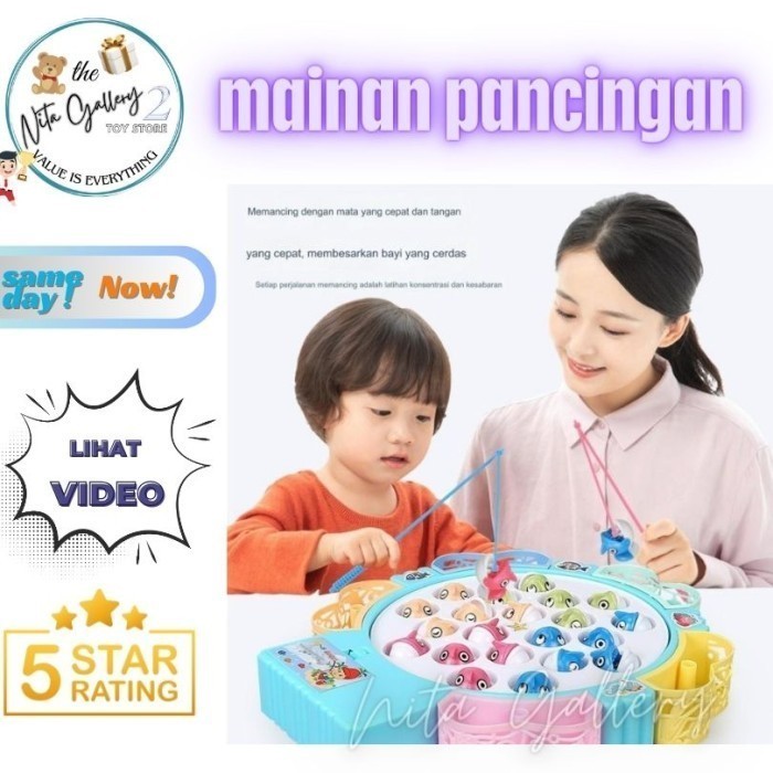 GALLERY -Mainan Pancing Ikan Magnet Putar Besar Fishing Mainan Anak
