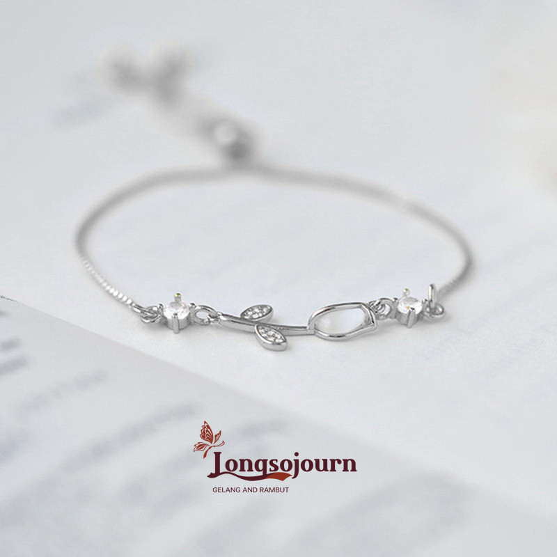 ✨COD Gelang Berlian Imitasi Berlian Imitasi Gelang Batu Mata Kucing Gelang yang Dapat Disesuaikan-LS