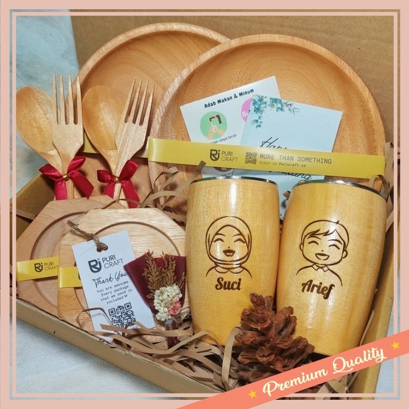 

Hampers Murah edisi lebaran idul fitri / HONAI STAINLESS Series / FREE UKIR / Hampers Nikahan / Kado Nikahan / Kado Pernikahan / Kado Ulang Tahun
