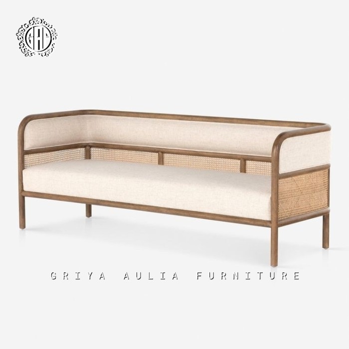 SOFA RUANG TAMU MINIMALIS - KURSI TAMU SOFA TAMU ROTAN JATI