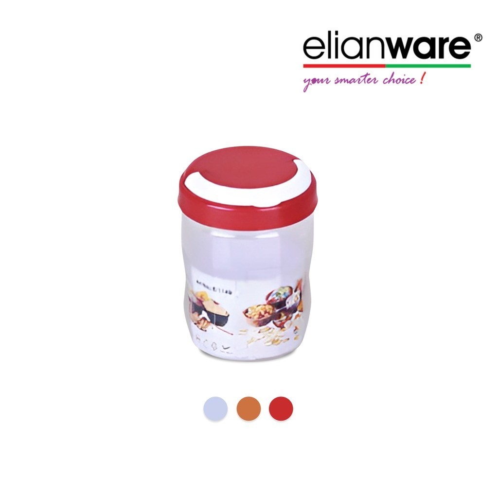 Elianware Toples Natal / Imlek / Lebaran 4pcs Idul Fitri Canister Kedap Udara Candy Tray, Organiser 