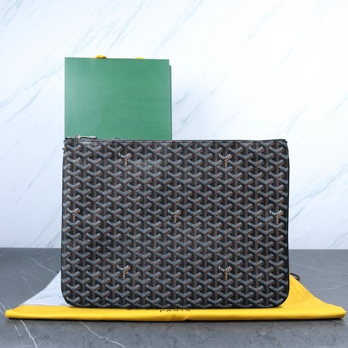 [BRANDED REPUBLIC 2] POUCH GOYARD SENAT LARGE BLACK CLUTCH