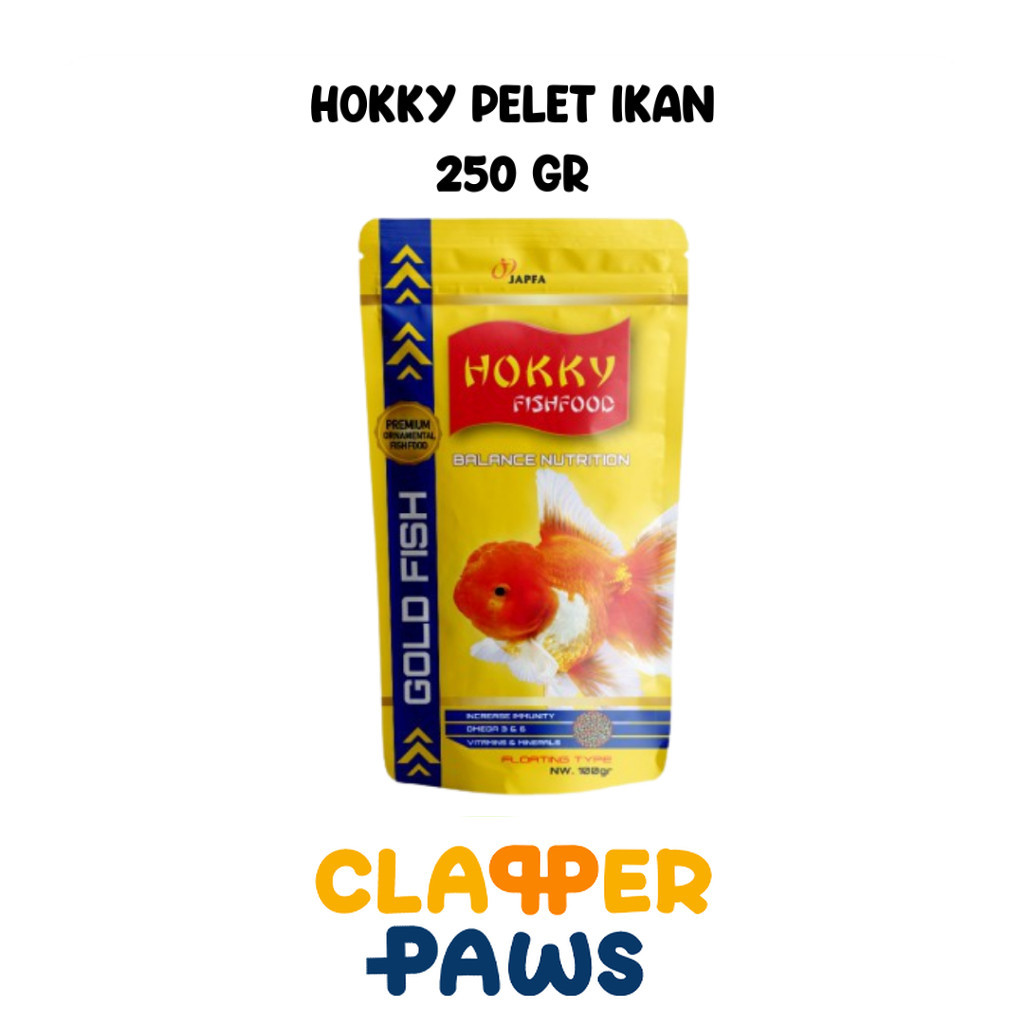 Hokky 250gr  Pelet Ikan Makanan Ikan Koki Aquarium Aquascape