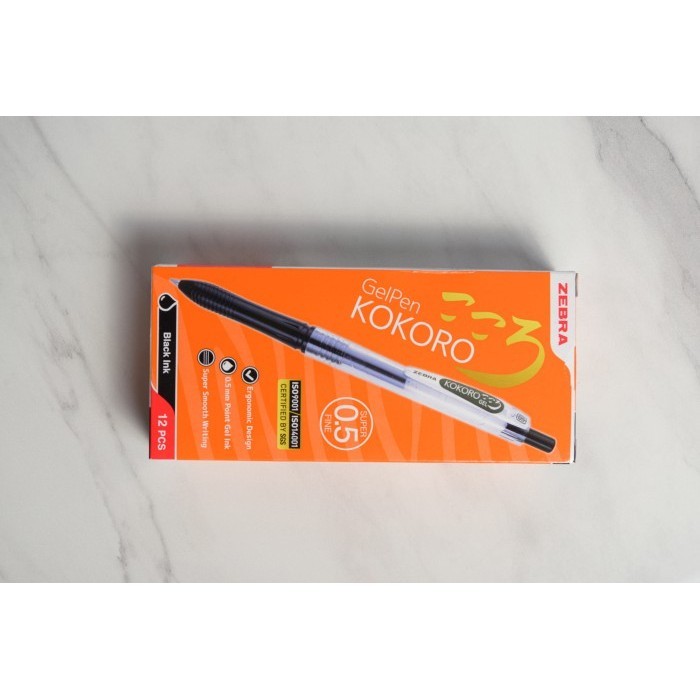 

[Sale Murah]_Limited Edition Pulpen Zebra Kokoro Hitam / Biru / Sweet Semi Gel - LUSIN - KOKORO HITAM