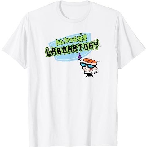 BAJU DISTRO Dexter's Laboratory Logo T-Shirt