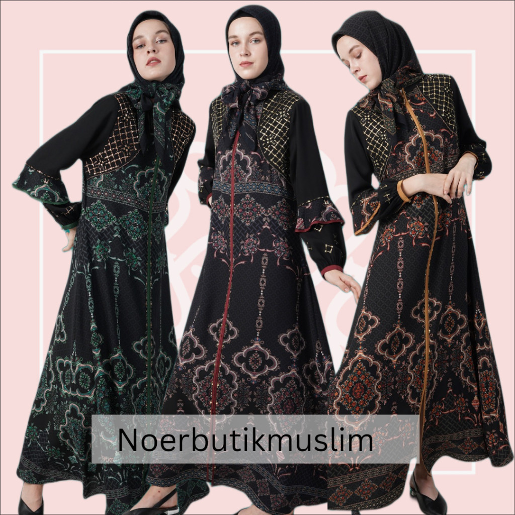 Best Seller 100% Hikmat Original Fashion A9223 - Abaya Hikmat  - noerbutikmuslim - Gamis lebaran - Gamis Mewah - Gamis Premium - Gamis Kondangan - Gamis terbaru - Gamis Pesta - vivi zubedi -